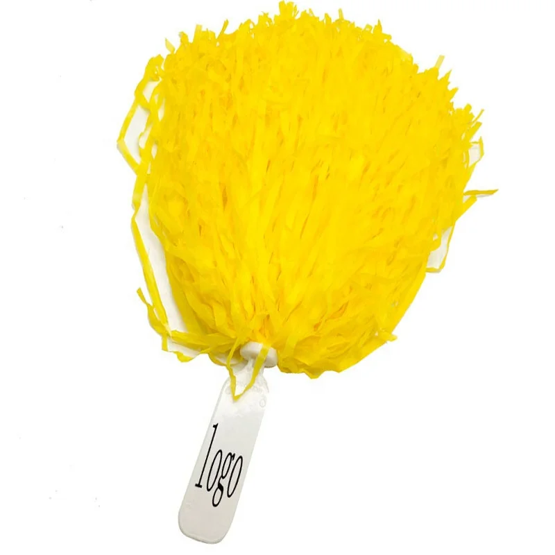New Purple Cheer Squad Pompoms Cheerleading White Cheer Pom Poms