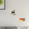 Floating Shelves Wall Mounted Glass Shelf For Bathroom Decor Reusable Iron Glass Hang Shelf Home Decor For Offices Kitchen 3