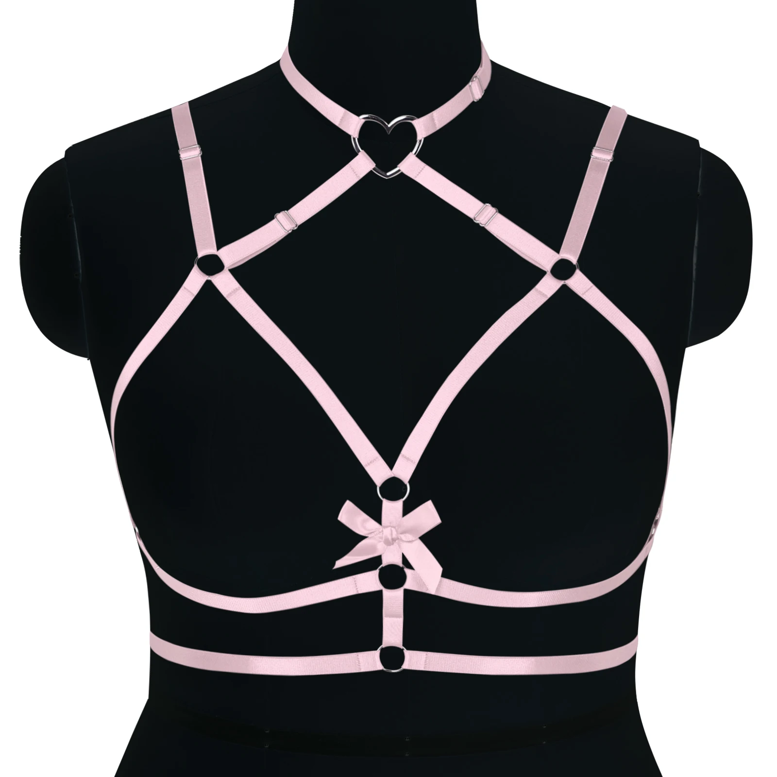 StrapsHarnessBustyWomenSexyPlueSizeLingerieBondageCageBra