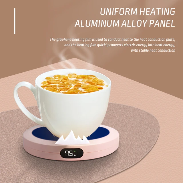 Coffee Mug Warmer and Wireless Charger 2 In 1 Coffee Warmer for Desk with  Auto Off 3 Temperature Setting Ceramic Mug Included - AliExpress