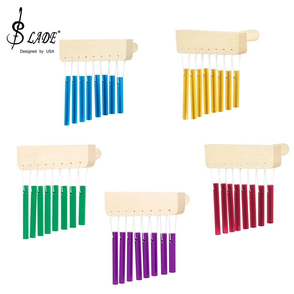 SLADE Orff Wind Chimes Aluminium Solid Wood Material Children's Toys For Early Childhood Education Percussion Instrument Parts