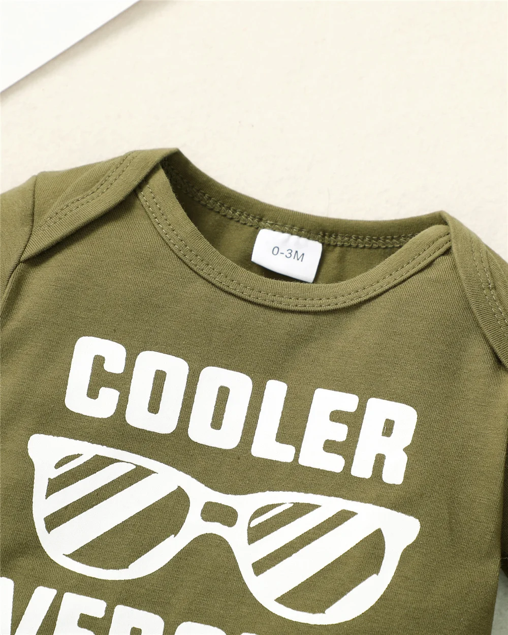 0-18 Months Newborn Baby Boy 3PCS Clothes Set Letters Print Short Sleeve Romper + Camouflage Pants Hat Casual Outfit
