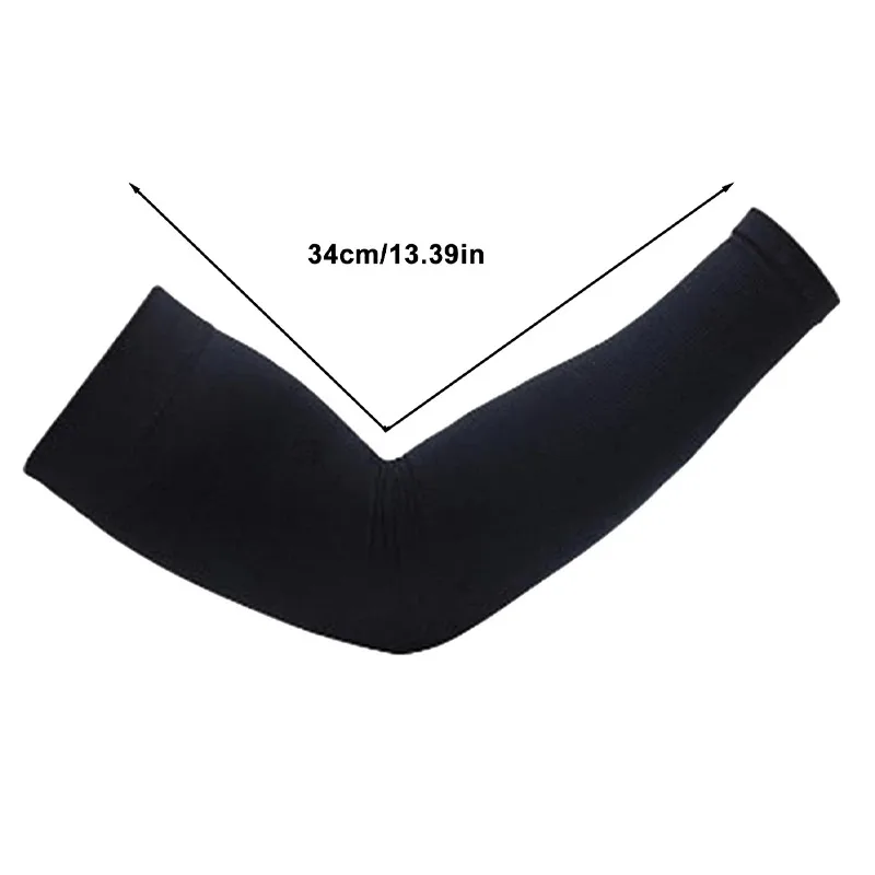 Cooling Sun Protection Arm Sleeves Sports Arm Compression Sleeve Basketball Cycling Arm Warmer Summer Running UV Protection Volleyball Sunscreen Bands 1Pairs