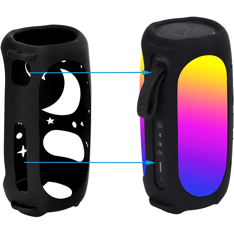 ZOPRORE Silicone Cover Case for JBL Pulse 5 Portable Bluetooth 