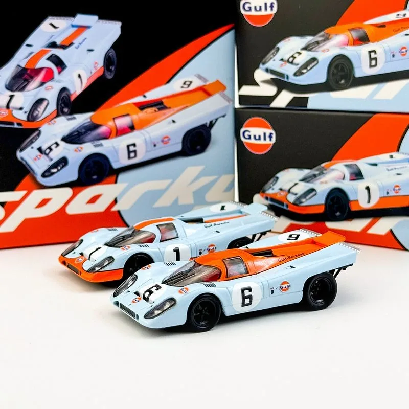 Sparky X Tiny 1:64 Porsche 956 917 Le Mans 24H Racing Double Car