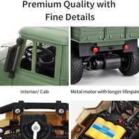 Jjrc 1/18 Rc Car Off-Road 4x4 2.4g Radio Controlled Car Military Electric Machine 10km/H Rc Buggy Children'S Cars Toys For Boys 2