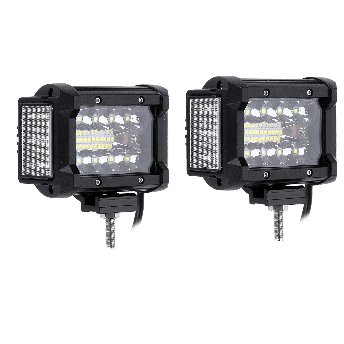 Bande Lumineuse Latérale LED de 3.5 Pouces et 108W pour Camion 4 Tages, Éclairage de Conduite Tout-terrain, 2 Pièces