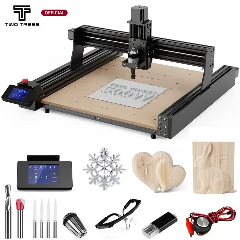 

Two Tress TTC450 120W CNC Engraver Cutting Machine Laser Carving GRBL 3 Axis with Offline Controller Milling Cutting Engraving