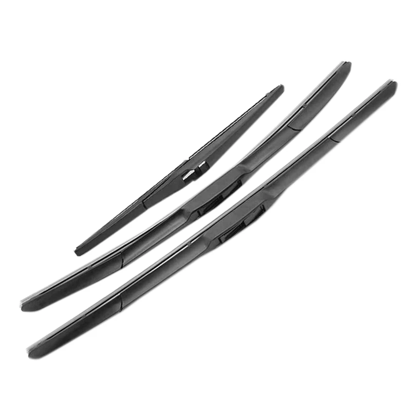 Car Front and Rear Wiper Blade Kit Windshield Wiper Strip Front Rear