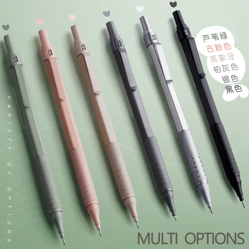 M&G Morandi Metal Mechanical Pencil 0.5mm/0.7mm Lead Refill Student Writing Stationery Automatic Pencils Office School Supplies creative candy color mechanical pencil students kawaii 0 5mm automatic pencils gifts school office writing stationery supplies