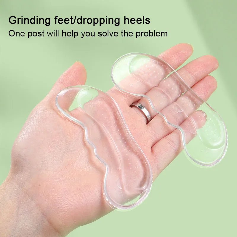 Shoe Insoles Silicone Gel Insoles for Shoes Women High Heel Liner Grips Protector Sticker Anti-Wear Heel Pad Foot Pain Relief
