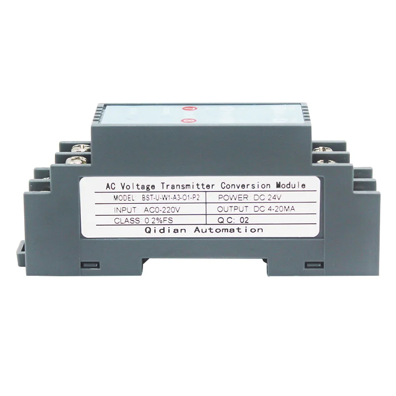 

AC voltage transmitter 0-5V 10V 100V 220V 380V 1000V Input converter Sensor signal isolator module 4-20mA 0-10v output