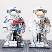 Technical Creative Space Aerospace Figures Building Block Spaceman MOC Model Assemble Space Astronaut Bricks Toys For Kids Gifts 1