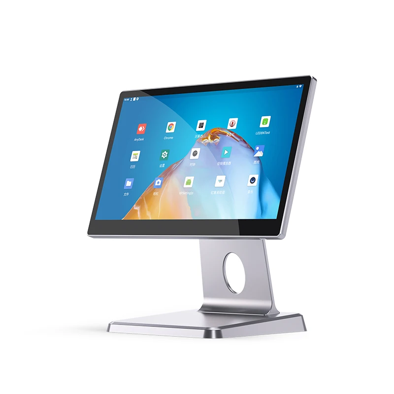 4G + 32G 안드로이드 11 금전 등록기, 15.6 인치 터치 스크린 POS 터미널, 데스크톱 캐셔 머신, RJ45, 와이파이, BT Loyverse Kahero