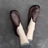 New Spring Style Women's Flat Shoess One Kick Soft Sole Retro Shoes Women Outdoor Daily Commute Round Head Zapatillas De Mujer 4