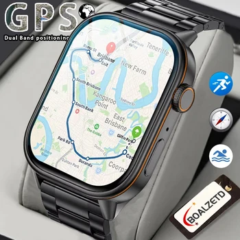 2025 Nuovo posizionamento GPS integrato Smart Watch Leggero Chiamata alla moda Bussola sportiva Outdoor Adulti Uomo Donna SmartWatch