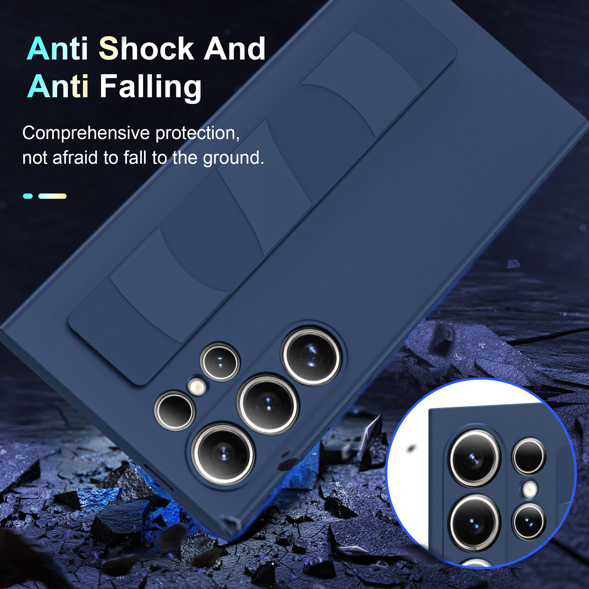 Handheld Silicone Elastic Wrist Strap Matte Shockproof Phone Case
