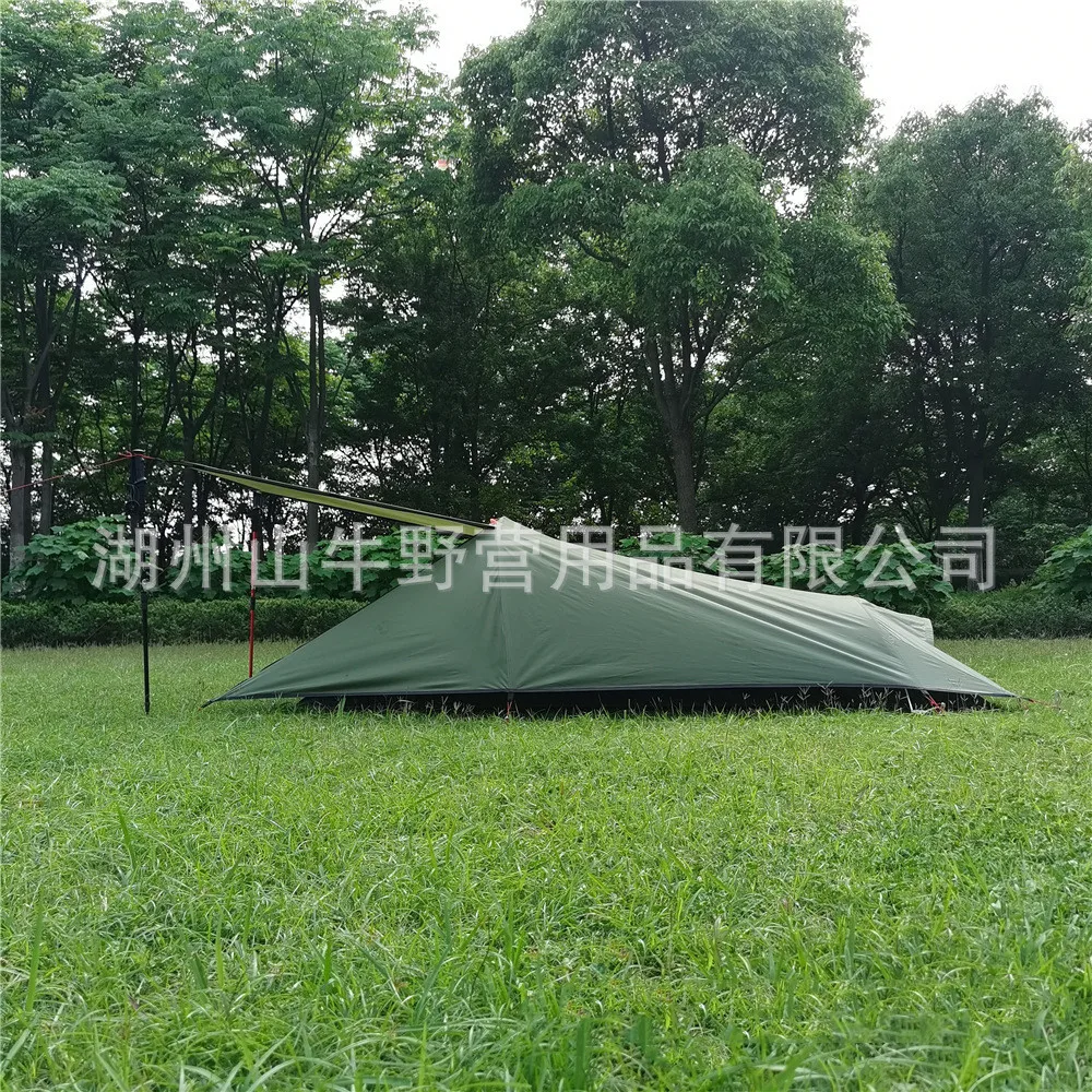 Outdoor Ultra Lightweight Aluminum Rod Rainstorm Prevention Tunnel Camping Tent One Person