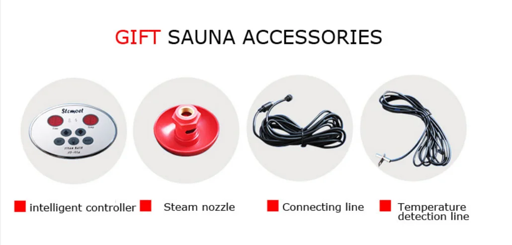 Description Picture 5 of item7/8/9KW Sauna Steam Generator Sauna Steam Bath Machine For Shower Home Sauna Room SPA Steam Machine Digital Controller