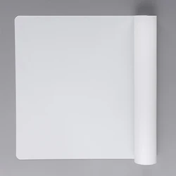 Premium Non - Stick Silicone Baking and Pastry Mat - Heat Resistant Kitchen Table Protector (White)