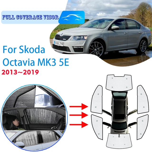 Full Covers Sunshades For Skoda Octavia 3 A7 Mk3 5e 2013~2019 Sedan Car Accessories Sun Windshields Side Automotive Interior Stickers - AliExpress