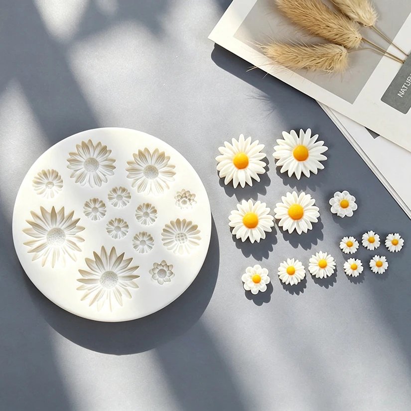 Silicone Chrysanthemum Flower Mold for Cake and Chocolate Decorating