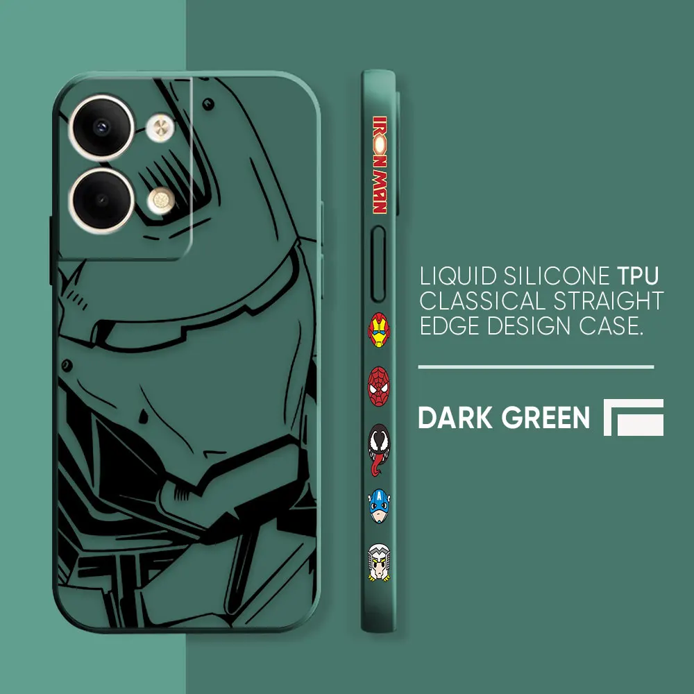 thumbnail image 1 of Case For OPPO RENO 8 7 9 6 7SE 5 4 4SE 4 3 4G 5G PRO PLUS Colour Simple Liquid Silicone Case Marvel Iron Man Comics, 1 of 5