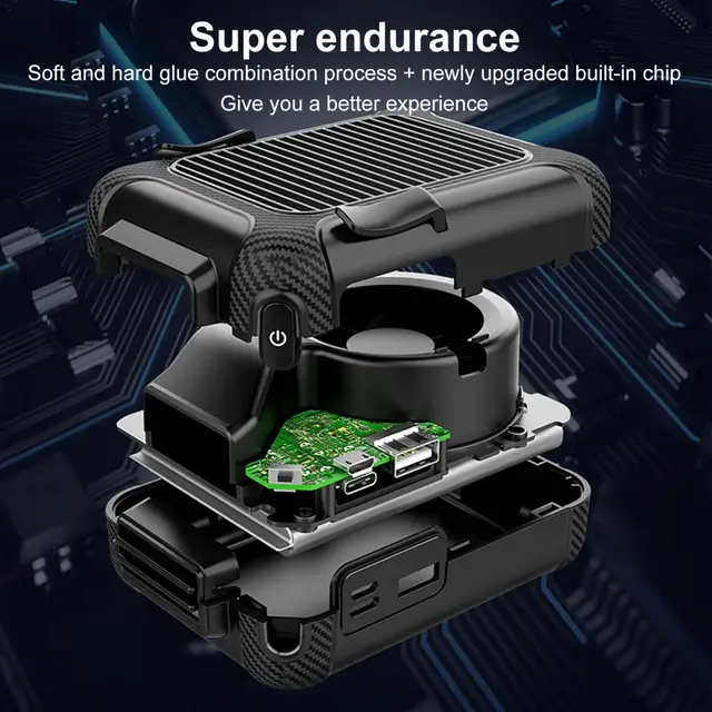 Body Ventilátor Hosszú Időtartamú Derék Akkumulátorral Működtetett Sürgősségi Erőforma Hasznos Derékra Szerelt Mini - Image 3