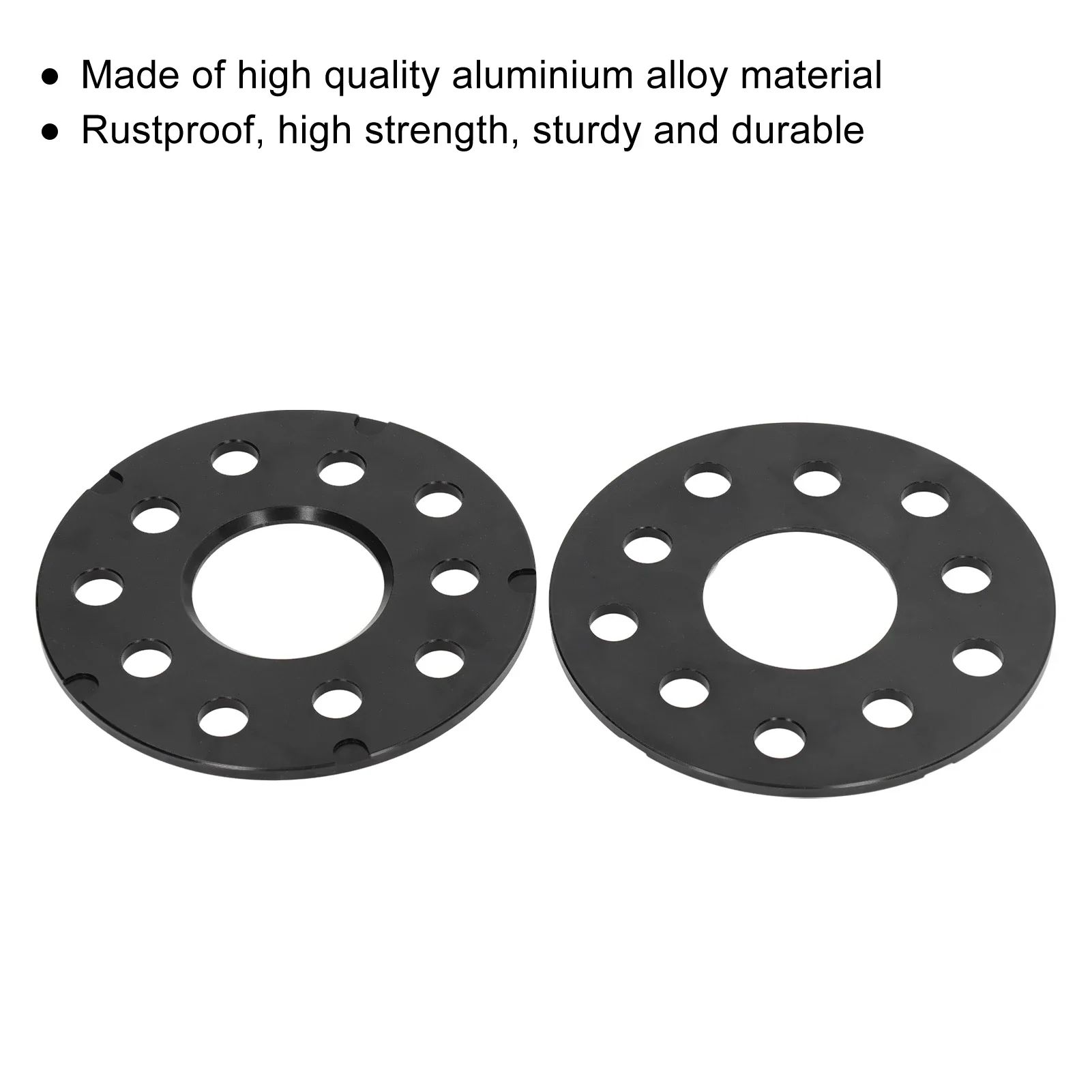 2Pcs 5mm Aluminum Alloy Wheel Spacers for VW AUDI-56.1mm Hub Bore 5x114.3 Bolt Pattern, Universal Car Wheel Adapters