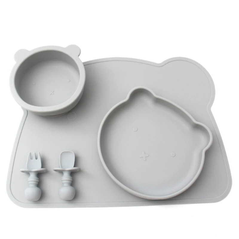 Kitchen Table Cloud Shape Silicone Baby Place Mat Non-slip Heat Resistant  Waterproof Dinning Bowl Plate s