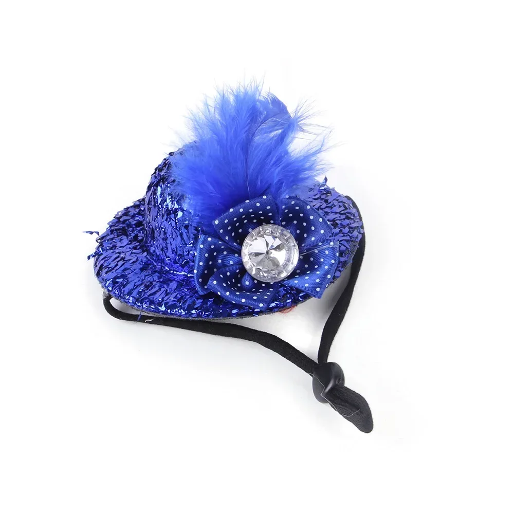 Funny Chicken Hat Mini Hat Chicken Helmets Accessories Feather Top Rooster Duck Parrot Hamster Poultry Fashion Show Clothing