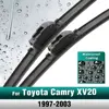 Silicone & rubber  Front Wiper Blades Set For Toyota Camry XV20 CSX CSI 1997 - 2003 Windshield Windscreen Window Brush 21"+19" 1