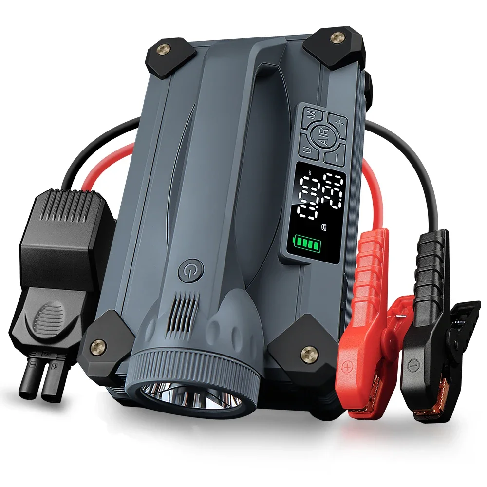 Camason 캠핑 손전등 충전식 램프, 캠핑 텐트 공기 압축기, 자동차 타이어 공기 펌프, 점프 스타터 랜턴 토치 라이트