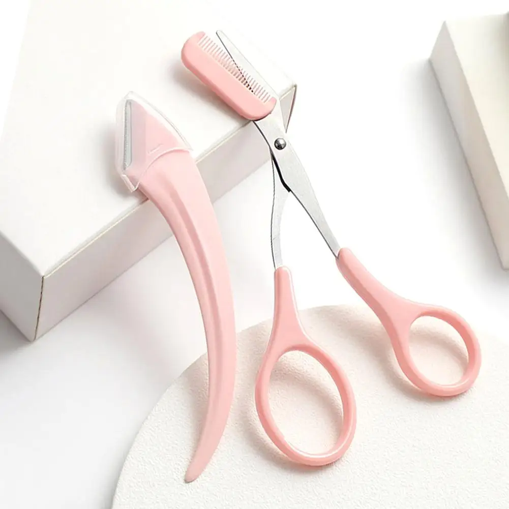 Eyebrow Scissors with Comb for Professional Eyebrow Cutting
