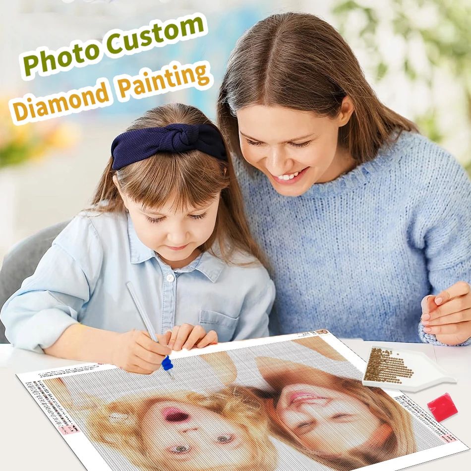SDOYUNO DIY Photo Diamond Painting Full Square/Round Drill Cross Stitch Mosaic Diamond Embroidery Personalized Images Art diamond painting,cross stitch kit,diamond painting kit