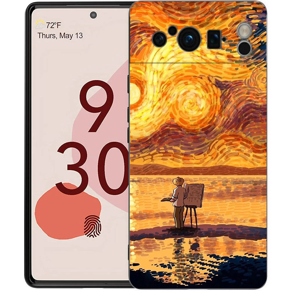 Van Gogh Sunflowers & Starry Night Art Aesthetic Soft Shockproof Phone Case
