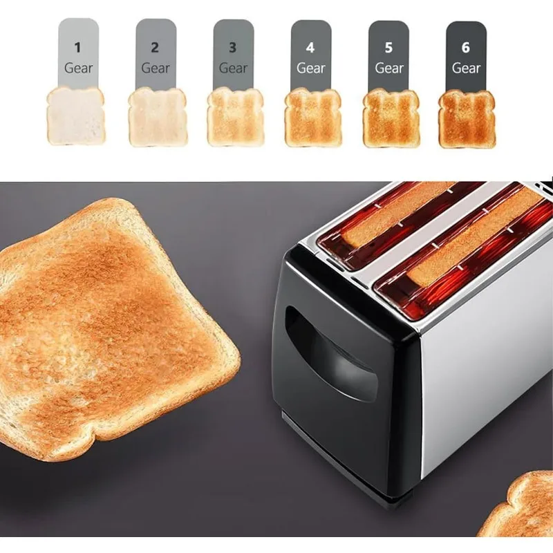 Home Toaster Household Breakfast Toaster Machine Multi-Functional Toaster Bread Warmer for Pastry Croissant Bagel Bread Chenchin 5