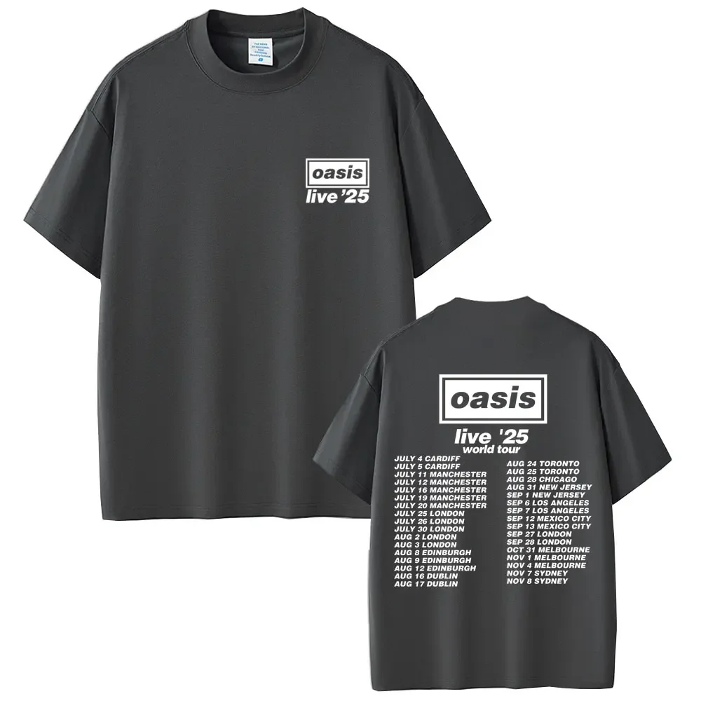 oasis Los Angeles T-shirt M 黒 Live '25 Los Angeles Event T-Shirt Black – Oasis Live '25