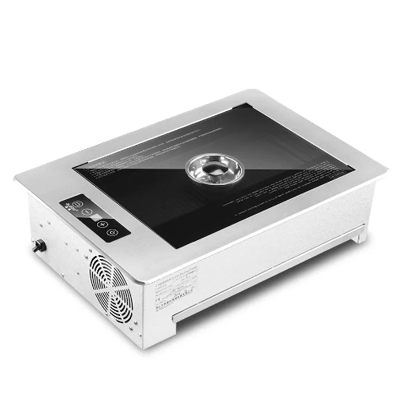 Restaurant Grill Electric Commercial Smokeless Barbecue Grill Pan Embedded Korean Grill Smokeless BBQ Touch plancha cocina 3