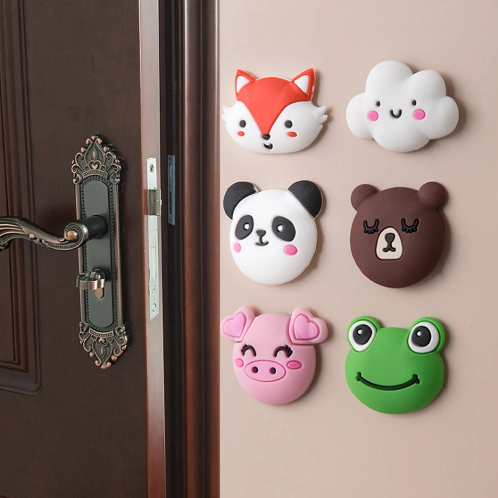 Silicone Door Stopper Mute Silicone Door Stopper Crash Pad Doorknob Deurstopper Protection Self Adhesive Wall Sticker Door Handle Buffer Bumper Guard door stopper,silicone door stopper,door stopper bumpers