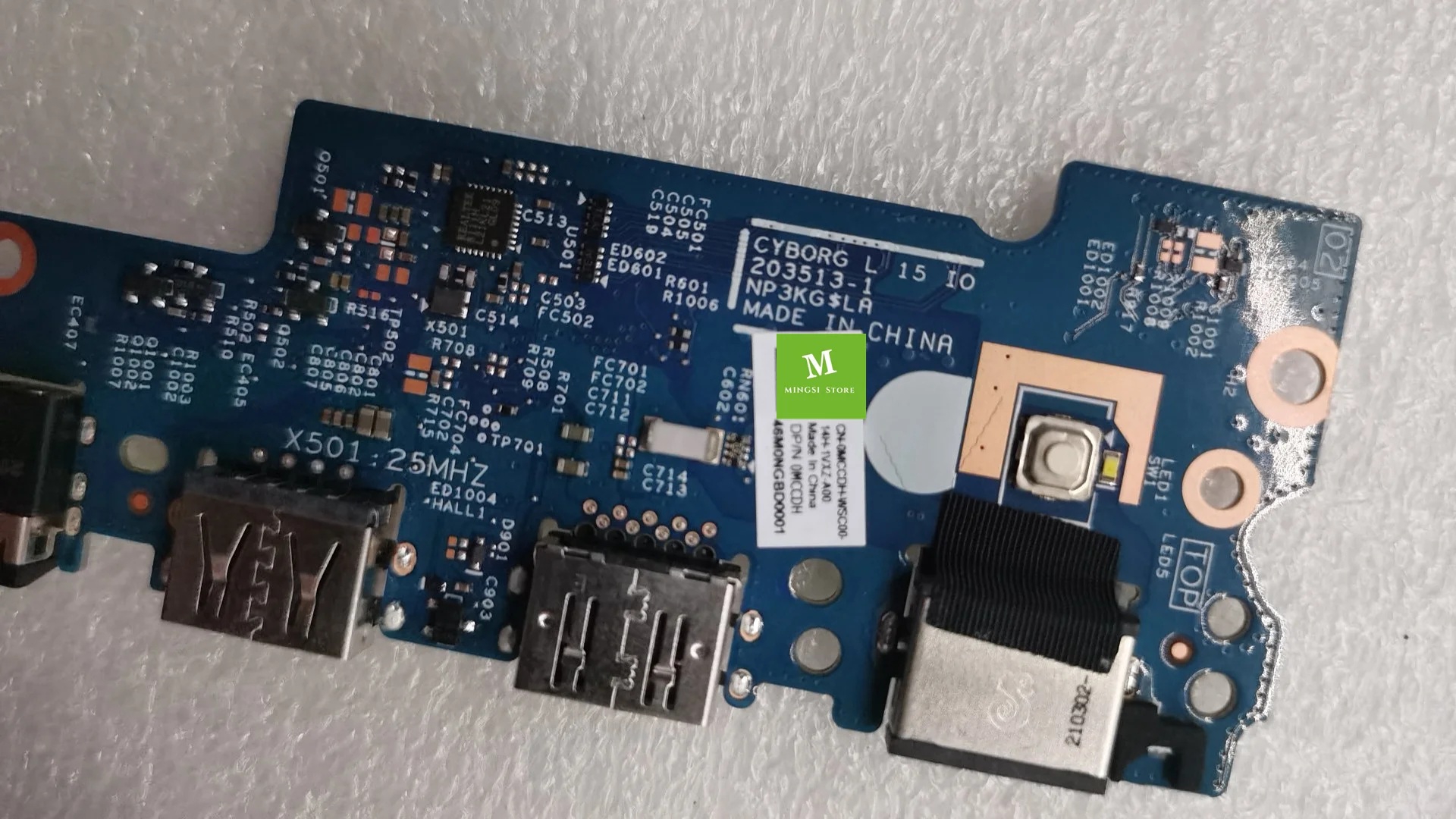 para Dell Latitude 3520 E3520 Potência Botton Usb Placa de Áudio Ethernet io Mccdh 0mccdh - Imagem 2