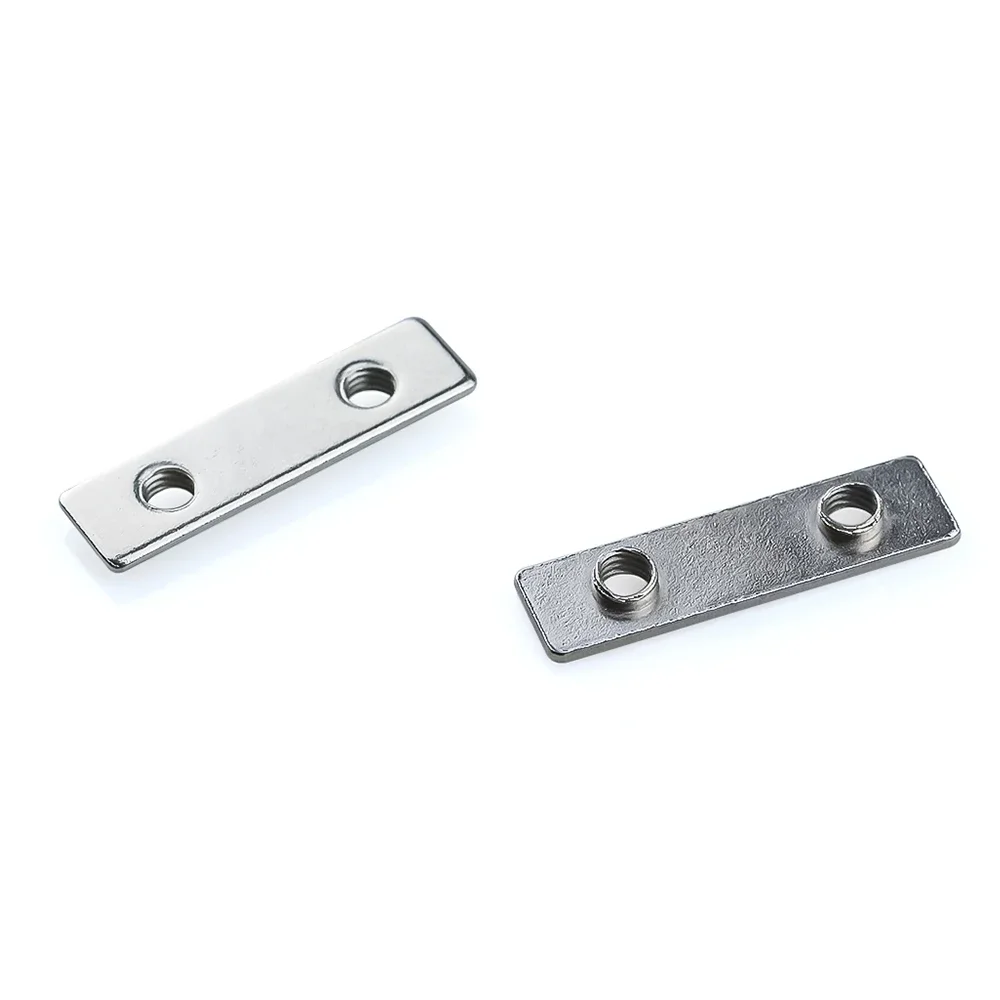 20Pcs M5 Tee Nut Zinc Plated Double T-Nut for V-Slot Aluminum Profile Linear Rail