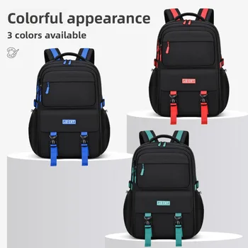2026 New Kids Backpack for Boys Lightweight Waterproof Spine Care Large Capacity School Travel Book Bag 1