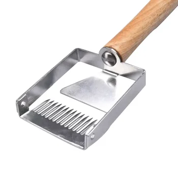 Balanced Open Cover Scraper Honeycomb Honey Scraper Tool Wooden Handle Beekeeping Tool Equipment 2