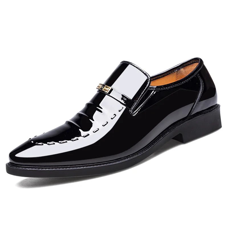 38-49 Classic Business Dress Men Shoes Formal Slip On Dress Shoes Mens Oxfords Footwear Elegent Leather For Men Loafers