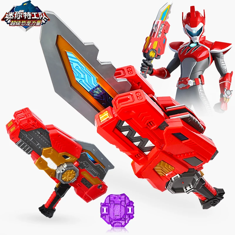 

Mini Force Season 3 Two Mode Sound and Light Transforming Sword Action Weapon Gun Mini Force Agent X Toys for Children Kids