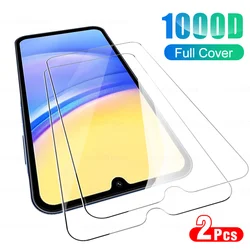 Dual Pack Tempered Glass Phone Screen Protector with Protective Film Cover for Samsung A05S (2PCS)
