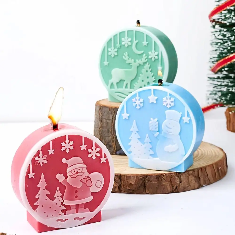 Silicone Christmas Candle Molds for DIY Crafts