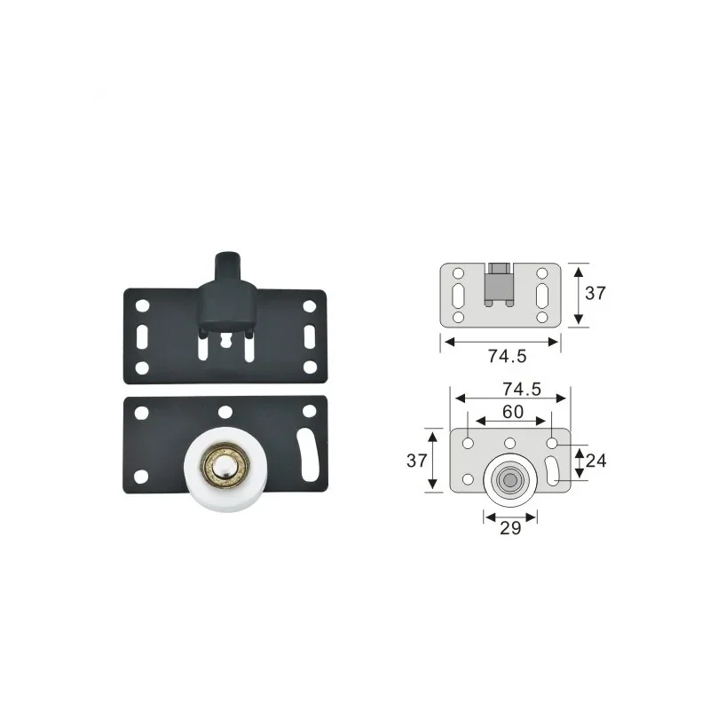 1set Door Rollers Stainless Steel Sliding Door Wheel Cabinet Nylon Pulley Hanging Wheel For Wardrobe Furniture Hardware sliding door roller,sliding door pulley