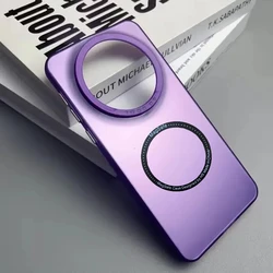 Aurora Magnetic Suction Metal Case - Ultra Thin Shockproof Cover for Honor X9C (PURPLE)
